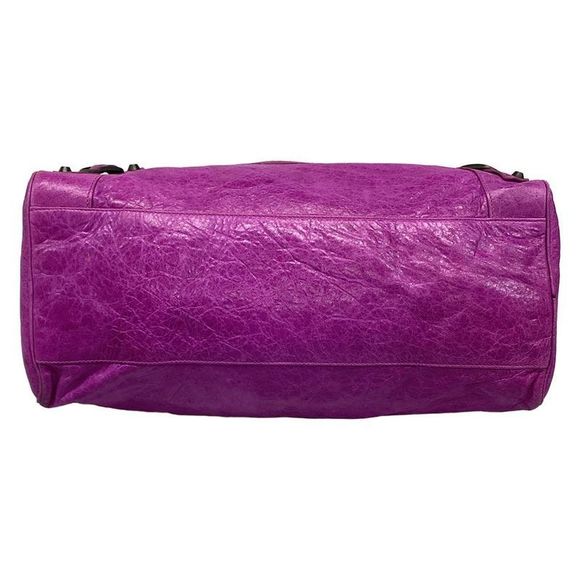 Balenciaga The Twiggy Handbag 128523 Purple Leather - Picture 5 of 15